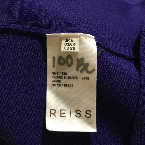 The Reiss Archive Royal Blue Jamie Knitted Dress 4 - Picture 13 of 15